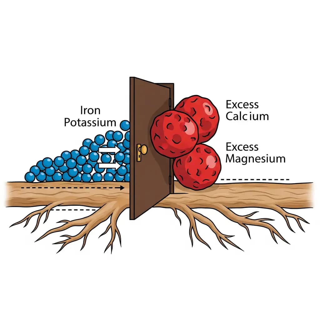 Cal-Mag Hydroponics: The Shocking Truth About When You Need It (Lab Proof Inside) 3 Iron chlorosis on hydroponic plants | Symptom of calcium overdose and nutrient lockout