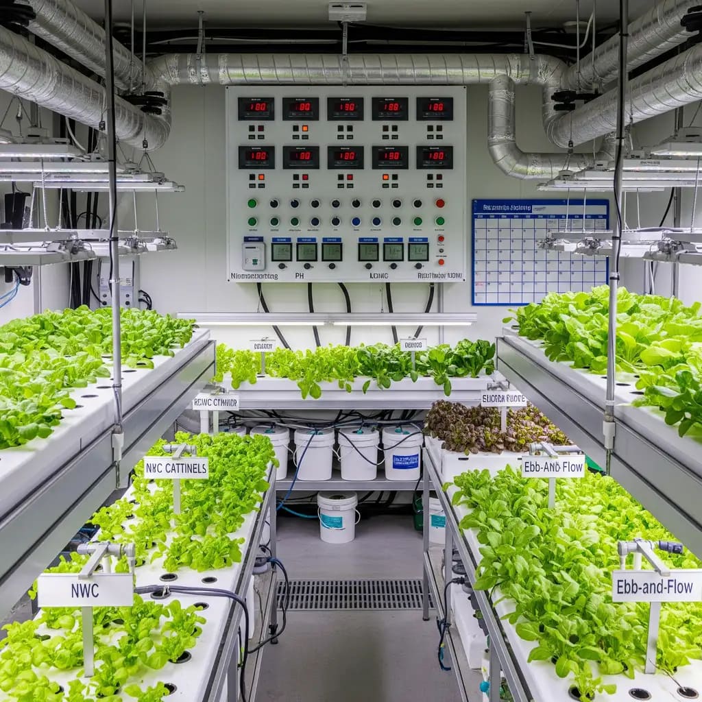 Complete hydroponic environmental controller setup for commercial growers
