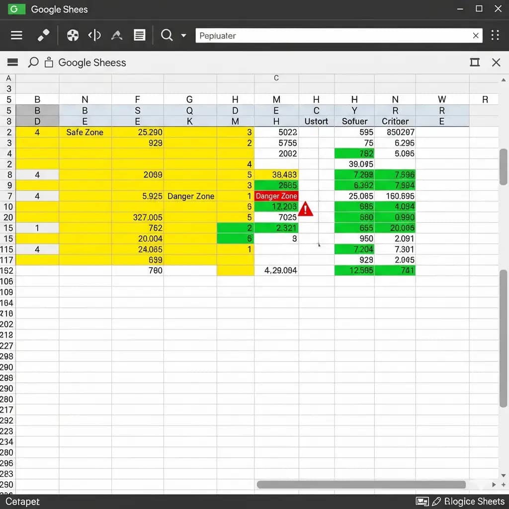  A screenshot of a hydroponic nutrient calculator spreadsheet template showing different nutrient levels for each stage of plant growth.