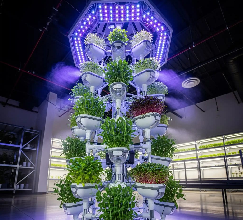 Nutraponics GrowTower vertical aeroponic system for microgreens | commercial hydroponic farming
