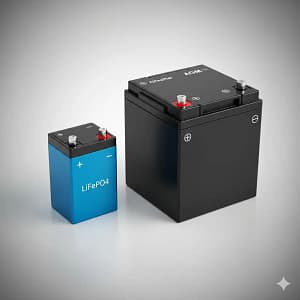  A comparison of lithium and AGM batteries for off-grid power storage.